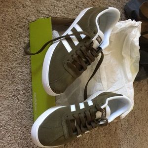Women’s size 6.5 olive green adidas
